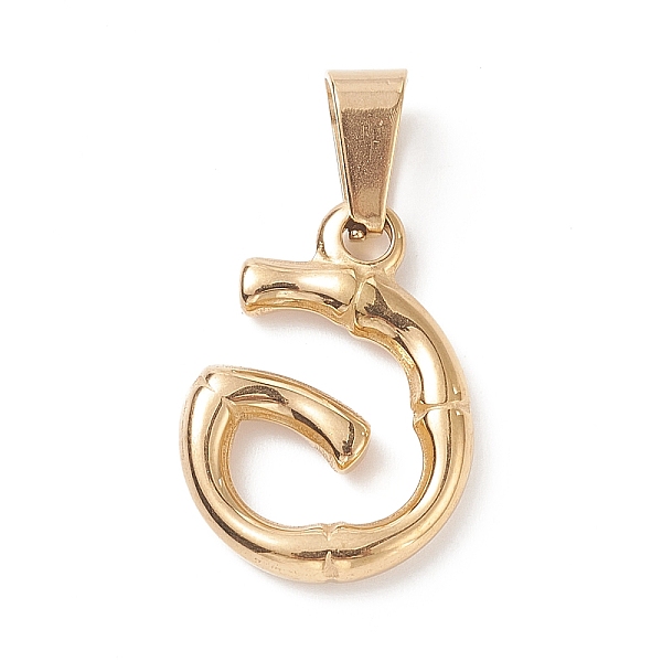 PandaHall 304 Stainless Steel Pendants, Bamboo Style, Letter, Golden Color, Letter.G, 19x14x3.5mm, Hole: 3x7mm 304 Stainless Steel Letter G
PandaHall 304 Stainless Steel Pendants, Bamboo Style, Letter, Golden Color, Letter.G, 19x14x3.5mm, Hole: 3x7mm 304 Stainless Steel Letter G