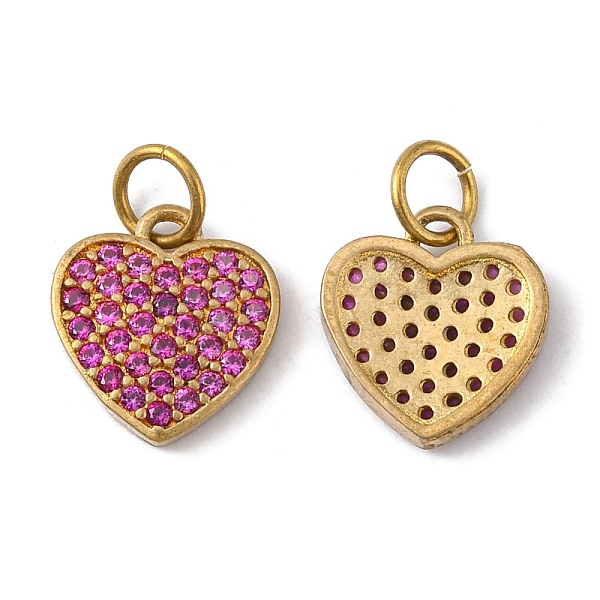 PandaHall Brass Charms, with Micro Pave Grade AAA Red Cubic Zirconia, Heart, Unplated, 10.5x10x1.5mm, Hole: 3.5mm Brass+Cubic Zirconia Heart...
PandaHall Brass Charms, with Micro Pave Grade AAA Red Cubic Zirconia, Heart, Unplated, 10.5x10x1.5mm, Hole: 3.5mm Brass+Cubic Zirconia Heart...