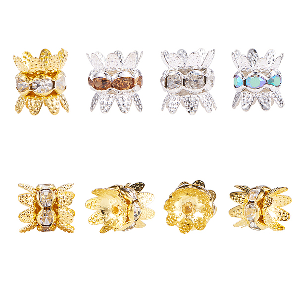 PandaHall PH 40pcs 4 Colors Double Beads Caps with Rhinestone Filigree Flower Cup 8mm Rhinestone Bead Caps Cap Spacer for Jewelry Making..., Multicolor
PandaHall PH 40pcs 4 Colors Double Beads Caps with Rhinestone Filigree Flower Cup 8mm Rhinestone Bead Caps Cap Spacer for Jewelry Making..., Multicolor