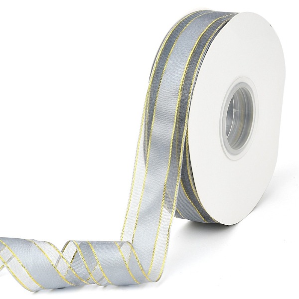 PandaHall Solid Color Organza Ribbons, Golden Wired Edge Ribbon, for Party Decoration, Gift Packing, Gray, 1"(25mm), about 50yard/roll...
PandaHall Solid Color Organza Ribbons, Golden Wired Edge Ribbon, for Party Decoration, Gift Packing, Gray, 1"(25mm), about 50yard/roll...
