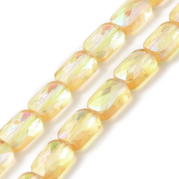 PandaHall Transparent Electroplate Glass Beads Strands, Rainbow Plated, Faceted, Rectangle, Champagne Yellow, 9x6x4mm, Hole: 1.2mm, about...
PandaHall Transparent Electroplate Glass Beads Strands, Rainbow Plated, Faceted, Rectangle, Champagne Yellow, 9x6x4mm, Hole: 1.2mm, about...