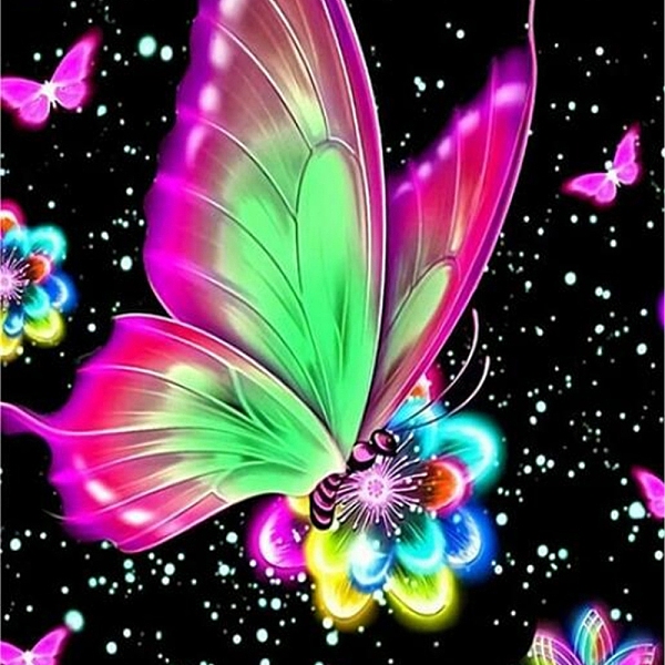 PandaHall DIY Rectangle Diamond Painting Kits, Including Canvas, Resin Rhinestones, Diamond Sticky Pen, Tray Plate and Glue Clay, Butterfly..., Multicolor
PandaHall DIY Rectangle Diamond Painting Kits, Including Canvas, Resin Rhinestones, Diamond Sticky Pen, Tray Plate and Glue Clay, Butterfly..., Multicolor