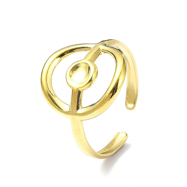 PandaHall Ion Plating(IP) 304 Stainless Steel Open Cuff Ring, Ring, Real 18K Gold Plated, Inner Diameter: 18mm 304 Stainless Steel Ring
PandaHall Ion Plating(IP) 304 Stainless Steel Open Cuff Ring, Ring, Real 18K Gold Plated, Inner Diameter: 18mm 304 Stainless Steel Ring