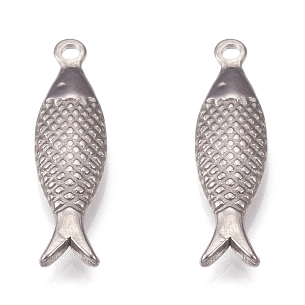 PandaHall 304 Stainless Steel Pendant, Fish, Stainless Steel Color, 21x6x2.5mm, Hole: 1.5mm 304 Stainless Steel Fish
PandaHall 304 Stainless Steel Pendant, Fish, Stainless Steel Color, 21x6x2.5mm, Hole: 1.5mm 304 Stainless Steel Fish