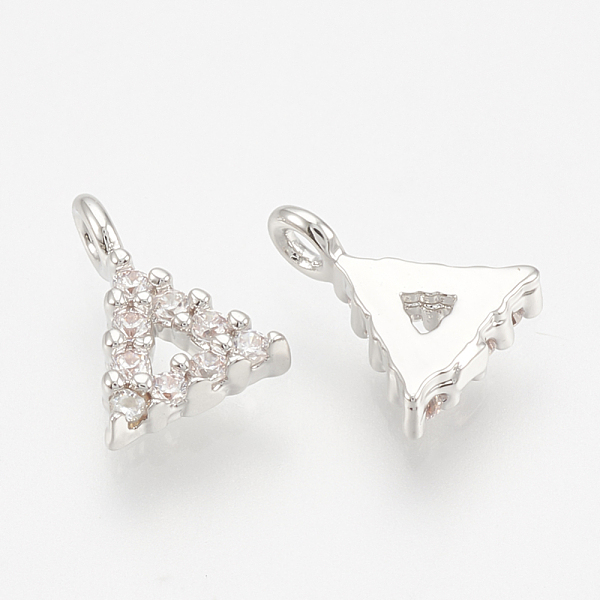 PandaHall Brass Micro Pave Cubic Zirconia Charms, Triangle, Nickel Free, Real Platinum Plated, 6.5x5x1.5mm, Hole: 1mm Brass+Cubic Zirconia..., Clear
PandaHall Brass Micro Pave Cubic Zirconia Charms, Triangle, Nickel Free, Real Platinum Plated, 6.5x5x1.5mm, Hole: 1mm Brass+Cubic Zirconia..., Clear