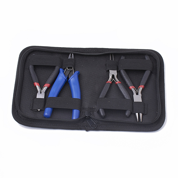 PandaHall 45# Carbon Steel Jewelry Plier Sets, including Wire Cutter Plier, Round Nose Plier, Side Cutting Plier and Crimping Plier, Black...
PandaHall 45# Carbon Steel Jewelry Plier Sets, including Wire Cutter Plier, Round Nose Plier, Side Cutting Plier and Crimping Plier, Black...