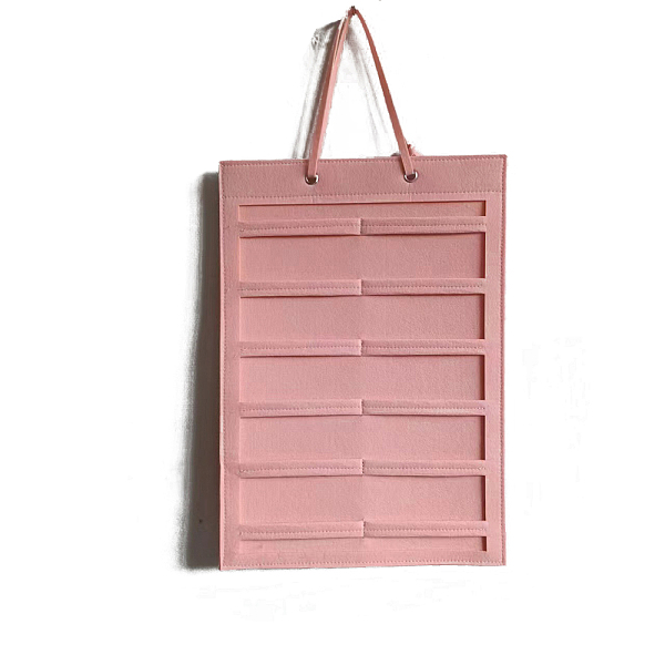 PandaHall Wall-mounted Non-woven Fabric Claw Hair Clips Storage Bag, Rectangle, Light Coral, 50x35cm. Cloth Rectangle
PandaHall Wall-mounted Non-woven Fabric Claw Hair Clips Storage Bag, Rectangle, Light Coral, 50x35cm. Cloth Rectangle