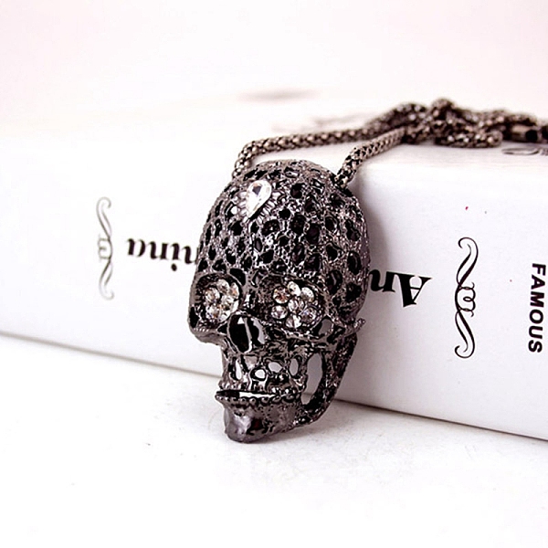 PandaHall Alloy Rhinestone Keychain, Skull, Gunmetal, 11.6cm Alloy+Rhinestone Skull
PandaHall Alloy Rhinestone Keychain, Skull, Gunmetal, 11.6cm Alloy+Rhinestone Skull