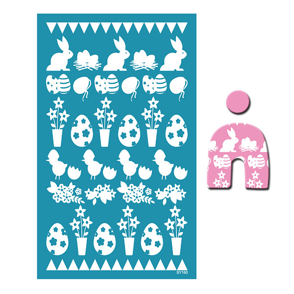 PandaHall Easter Theme Polyester Silk Screen Printing Stencil, Reusable Polymer Clay Silkscreen Tool, for DIY Polymer Clay Earrings Making...
PandaHall Easter Theme Polyester Silk Screen Printing Stencil, Reusable Polymer Clay Silkscreen Tool, for DIY Polymer Clay Earrings Making...