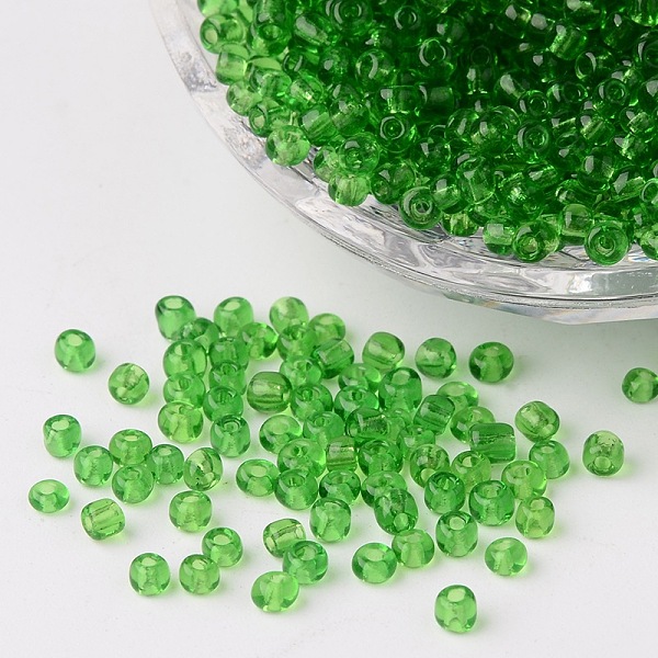 PandaHall 8/0 Glass Seed Beads, Transparent, Round, Green, 3mm, Hole: 1mm, about 1097pcs/50g Glass Green
PandaHall 8/0 Glass Seed Beads, Transparent, Round, Green, 3mm, Hole: 1mm, about 1097pcs/50g Glass Green