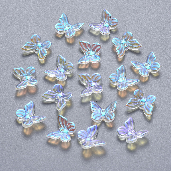 PandaHall Transparent Spray Painted Glass Charms, AB Color Plated, Butterfly, Clear AB, 9.5x11x3mm, Hole: 0.8mm Glass Butterfly White
PandaHall Transparent Spray Painted Glass Charms, AB Color Plated, Butterfly, Clear AB, 9.5x11x3mm, Hole: 0.8mm Glass Butterfly White