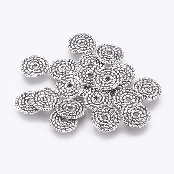 PandaHall Tibetan Style Spacer Beads, Lead Free & Cadmium Free, Disc, Antique Silver, 10x1.2mm, Hole: 2mm Alloy Disc
PandaHall Tibetan Style Spacer Beads, Lead Free & Cadmium Free, Disc, Antique Silver, 10x1.2mm, Hole: 2mm Alloy Disc
