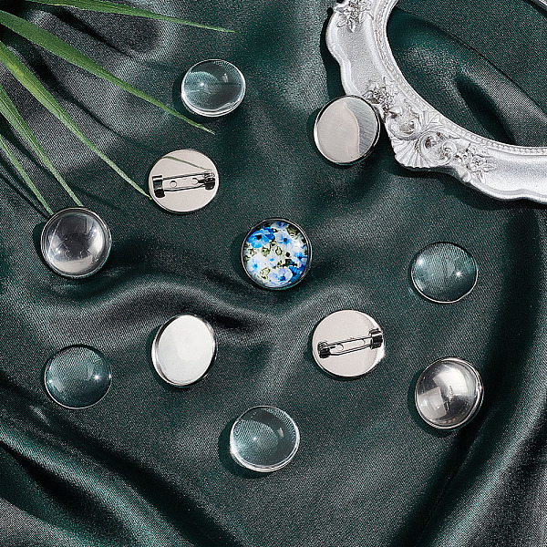 PandaHall UNICRAFTALE 30 Sets 20mm Flat Round Brooch Pin with Glass Cabochons Stainless Steel Brooch Bezel Trays DIY Brooch Making Kits for...
PandaHall UNICRAFTALE 30 Sets 20mm Flat Round Brooch Pin with Glass Cabochons Stainless Steel Brooch Bezel Trays DIY Brooch Making Kits for...