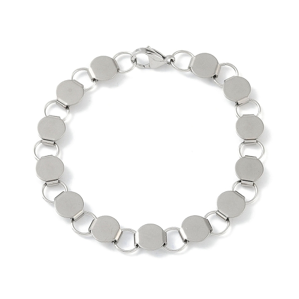 PandaHall 201 Stainless Steel Flat Round Link Chain Bracelets for Women Men, Stainless Steel Color, 8-5/8 inch(22cm) 201 Stainless Steel
PandaHall 201 Stainless Steel Flat Round Link Chain Bracelets for Women Men, Stainless Steel Color, 8-5/8 inch(22cm) 201 Stainless Steel
