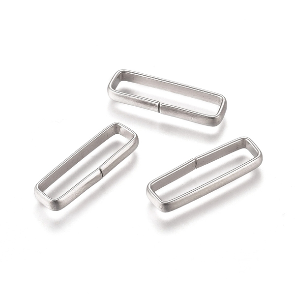 PandaHall 201 Stainless Steel Quick Link Connectors, Linking Rings, Closed but Unsoldered, Rectangle, Stainless Steel Color, 20.5x6.5x2.5mm...
PandaHall 201 Stainless Steel Quick Link Connectors, Linking Rings, Closed but Unsoldered, Rectangle, Stainless Steel Color, 20.5x6.5x2.5mm...