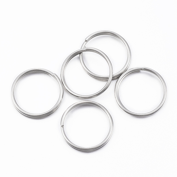 PandaHall 304 Stainless Steel Split Rings, Double Loops Jump Rings, Stainless Steel Color, 18x2.5mm, about 15mm inner diameter, Single Wire...
PandaHall 304 Stainless Steel Split Rings, Double Loops Jump Rings, Stainless Steel Color, 18x2.5mm, about 15mm inner diameter, Single Wire...