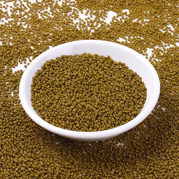 PandaHall MIYUKI Round Rocailles Beads, Japanese Seed Beads, (RR4491) Duracoat Dyed Opaque Spanish Olive, 11/0, 2x1.3mm, Hole: 0.8mm, about..., Green
PandaHall MIYUKI Round Rocailles Beads, Japanese Seed Beads, (RR4491) Duracoat Dyed Opaque Spanish Olive, 11/0, 2x1.3mm, Hole: 0.8mm, about..., Green