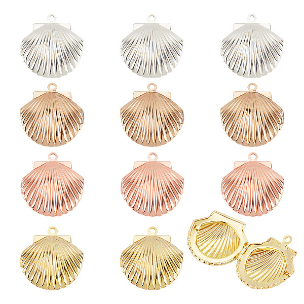 PandaHall 12Pcs 3 Colors Brass Locket Pendants, Photo Frame Charms for Necklaces, Shell Charm, Mixed Color, 23x22x8.5mm, Hole: 1.6mm...
PandaHall 12Pcs 3 Colors Brass Locket Pendants, Photo Frame Charms for Necklaces, Shell Charm, Mixed Color, 23x22x8.5mm, Hole: 1.6mm...