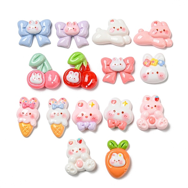 PandaHall Rabbit Theme Opaque Resin Decoden Cabochons, for Jewelry Making, Mixed Shapes, 16~24x15~25x6~8mm Resin Mixed Shapes Multicolor
PandaHall Rabbit Theme Opaque Resin Decoden Cabochons, for Jewelry Making, Mixed Shapes, 16~24x15~25x6~8mm Resin Mixed Shapes Multicolor