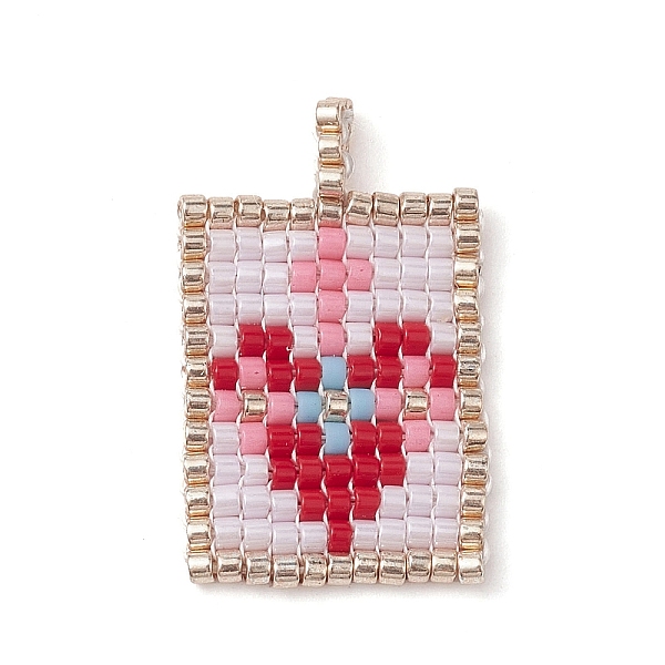 PandaHall Handmade MIYUKI Round Rocailles Seed Beads, Loom Pattern, Rectangle Pendants, Red, 26.5x16x3mm, Hole: 2mm Glass Rectangle Red
PandaHall Handmade MIYUKI Round Rocailles Seed Beads, Loom Pattern, Rectangle Pendants, Red, 26.5x16x3mm, Hole: 2mm Glass Rectangle Red