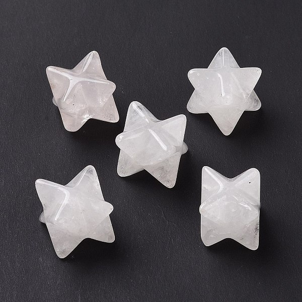 PandaHall Natural Quartz Crystal Beads, No Hole, Carved, Merkaba Star, 12.5x12.5x12.5mm Quartz Crystal Star
PandaHall Natural Quartz Crystal Beads, No Hole, Carved, Merkaba Star, 12.5x12.5x12.5mm Quartz Crystal Star