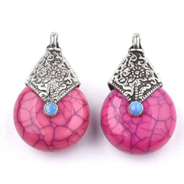 PandaHall Resin Pendants, with Alloy & Enamel, teardrop, Antique Silver, Magenta, 37~38x23x16~17mm, Hole: 2~3mm Resin Teardrop Pink
PandaHall Resin Pendants, with Alloy & Enamel, teardrop, Antique Silver, Magenta, 37~38x23x16~17mm, Hole: 2~3mm Resin Teardrop Pink