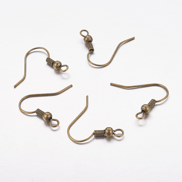 PandaHall Brass Earring Hooks, Ear Wire, with Horizontal Loop, Antique Bronze, Nickel Free, 17~19x16~18x0.8mm, Hole: 2mm Brass
PandaHall Brass Earring Hooks, Ear Wire, with Horizontal Loop, Antique Bronze, Nickel Free, 17~19x16~18x0.8mm, Hole: 2mm Brass