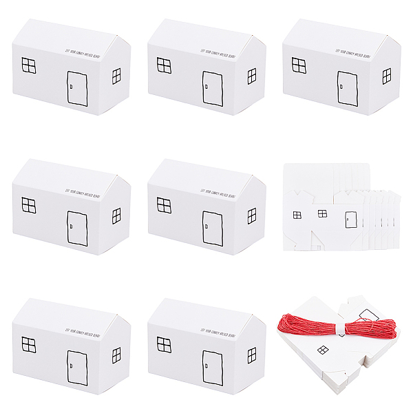 PandaHall DICOSMETIC 30Pcs Kraft Paper Small House Gift Storage Boxes, Candy Gift Case for Party Supplies, with 1 Bundle Paper Cords String..., Multicolor
PandaHall DICOSMETIC 30Pcs Kraft Paper Small House Gift Storage Boxes, Candy Gift Case for Party Supplies, with 1 Bundle Paper Cords String..., Multicolor
