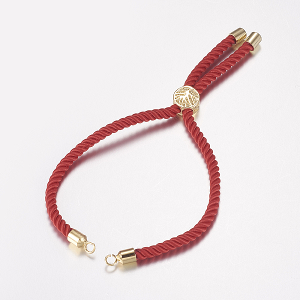 PandaHall Nylon Twisted Cord Bracelet Making, Slider Bracelet Making, with Brass Findings, Tree of Life, Red, Golden, 8-5/8 inch(220mm), 3mm...
PandaHall Nylon Twisted Cord Bracelet Making, Slider Bracelet Making, with Brass Findings, Tree of Life, Red, Golden, 8-5/8 inch(220mm), 3mm...