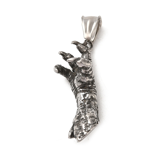PandaHall 304 Stainless Steel Pendants, Animal Claw Charm, Antique Silver, 41.5x16.5x16.5mm, Hole: 8.5x4mm 304 Stainless Steel Others
PandaHall 304 Stainless Steel Pendants, Animal Claw Charm, Antique Silver, 41.5x16.5x16.5mm, Hole: 8.5x4mm 304 Stainless Steel Others