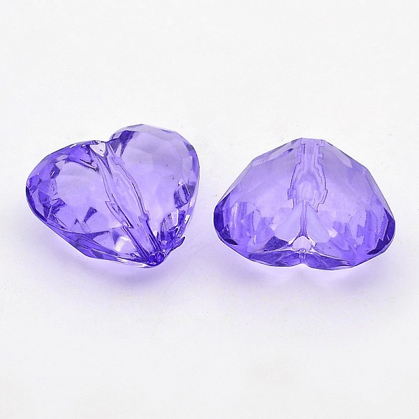PandaHall Transparent Acrylic Beads, Heart, Purple, about 25mm long, 28.5mm wide, 16mm thick, hole: 3mm, about 88pcs/500g Acrylic Heart...
PandaHall Transparent Acrylic Beads, Heart, Purple, about 25mm long, 28.5mm wide, 16mm thick, hole: 3mm, about 88pcs/500g Acrylic Heart...
