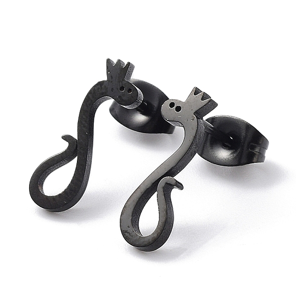PandaHall 304 Stainless Steel Stud Earring, Snake, Electrophoresis Black, 14.5x4.5mm 304 Stainless Steel Snake
PandaHall 304 Stainless Steel Stud Earring, Snake, Electrophoresis Black, 14.5x4.5mm 304 Stainless Steel Snake