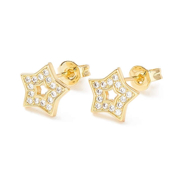 PandaHall Clear Cubic Zirconia Star Stud Earrings, Brass Jewelry for Women, Cadmium Free & Nickel Free & Lead Free, Real 18K Gold Plated...
PandaHall Clear Cubic Zirconia Star Stud Earrings, Brass Jewelry for Women, Cadmium Free & Nickel Free & Lead Free, Real 18K Gold Plated...