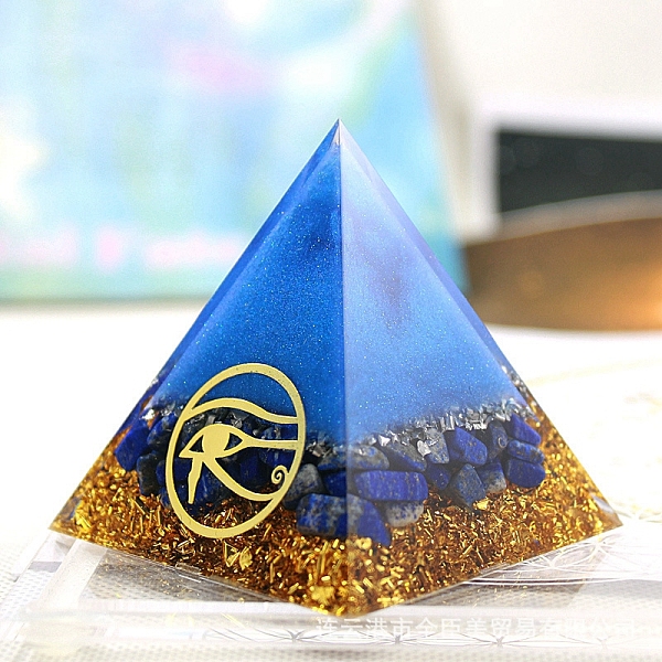 PandaHall Orgonite Pyramid Resin Energy Generators, Reiki Natural Lapis Lazuli Chips Inside for Home Office, 50mm Lapis Lazuli Pyramid
PandaHall Orgonite Pyramid Resin Energy Generators, Reiki Natural Lapis Lazuli Chips Inside for Home Office, 50mm Lapis Lazuli Pyramid