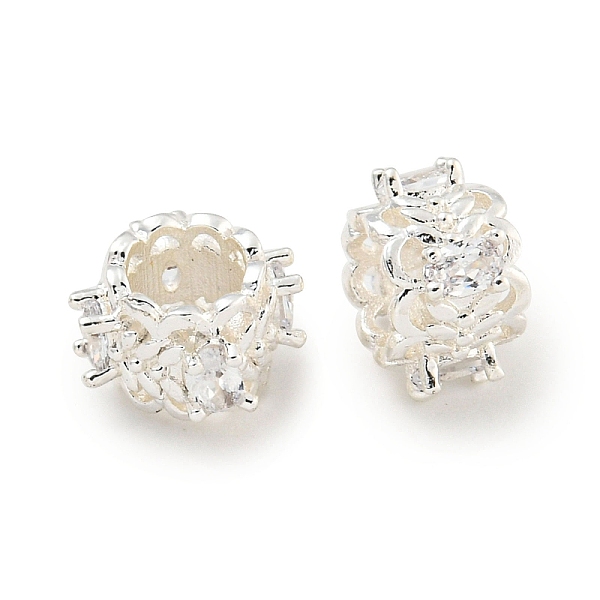 PandaHall Rack Plating Brass Micro Pave Clear Cubic Zirconia European Beads, Large Hole Beads, Long-Lasting Plated, Lead Free & Cadmium Free...
PandaHall Rack Plating Brass Micro Pave Clear Cubic Zirconia European Beads, Large Hole Beads, Long-Lasting Plated, Lead Free & Cadmium Free...