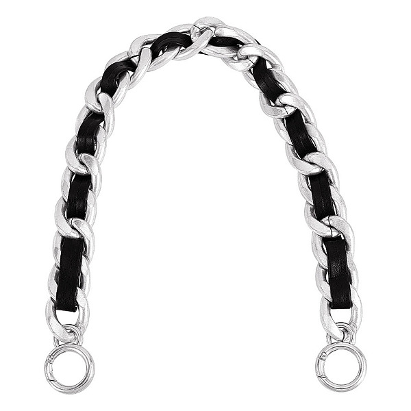 PandaHall Zinc Alloy Curban Chain & PU Leather Bag Straps, with Spring Gate Ring, for Handbag Handle Replacement Accessories, Platinum...
PandaHall Zinc Alloy Curban Chain & PU Leather Bag Straps, with Spring Gate Ring, for Handbag Handle Replacement Accessories, Platinum...