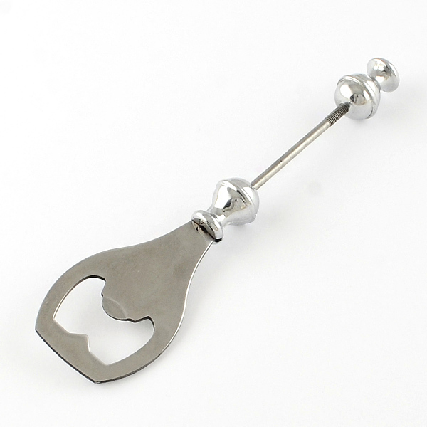 PandaHall Bottle Opener Stainless Steel DIY Tableware Findings, with Plastic and Alloy Stopper, Stainless Steel Color, 145x37mm: Pin: 3mm...
PandaHall Bottle Opener Stainless Steel DIY Tableware Findings, with Plastic and Alloy Stopper, Stainless Steel Color, 145x37mm: Pin: 3mm...