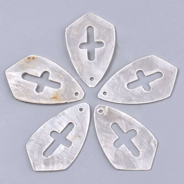 PandaHall Natural Capiz Shell Pendants, Shield with Cross, Linen, 35x21x1~1.5mm, Hole: 1.6mm Capiz Shell Others Brown
PandaHall Natural Capiz Shell Pendants, Shield with Cross, Linen, 35x21x1~1.5mm, Hole: 1.6mm Capiz Shell Others Brown