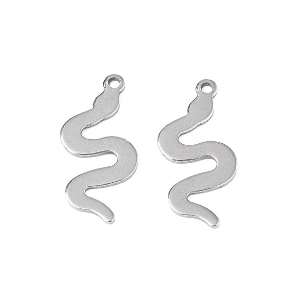 PandaHall 201 Stainless Steel Pendants, Stamping Blank Tag, Snake, Stainless Steel Color, 19.5x9x0.5mm, Hole: 1.2mm 201 Stainless Steel...
PandaHall 201 Stainless Steel Pendants, Stamping Blank Tag, Snake, Stainless Steel Color, 19.5x9x0.5mm, Hole: 1.2mm 201 Stainless Steel...