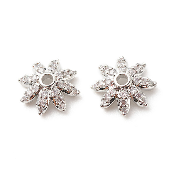 PandaHall Brass Micro Pave Clear Cubic Zirconia Bead Caps, Cadmium Free & Lead Free, Multi-Petal, Flower, Platinum, 10x3.5mm, Hole: 1.6mm...
PandaHall Brass Micro Pave Clear Cubic Zirconia Bead Caps, Cadmium Free & Lead Free, Multi-Petal, Flower, Platinum, 10x3.5mm, Hole: 1.6mm...
