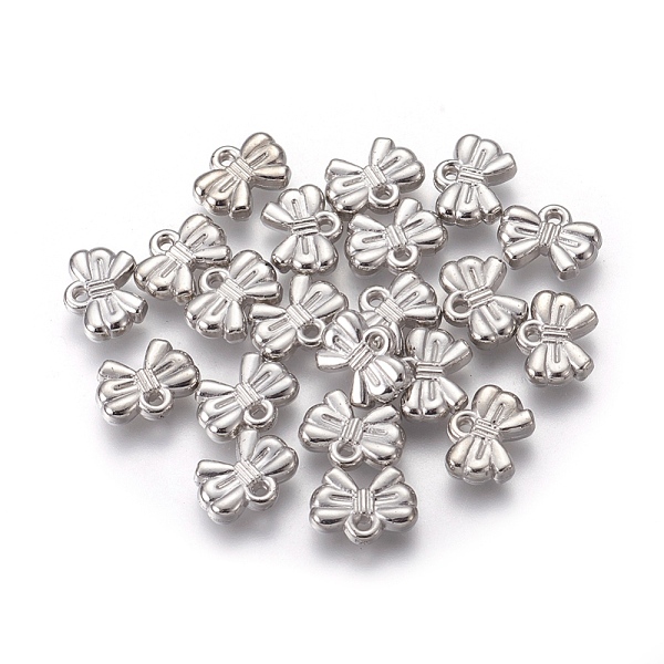 PandaHall CCB Plastic Charms, Bowknot, Platinum, 9x11.7x3mm, Hole: 1.2mm Plastic Bowknot
PandaHall CCB Plastic Charms, Bowknot, Platinum, 9x11.7x3mm, Hole: 1.2mm Plastic Bowknot