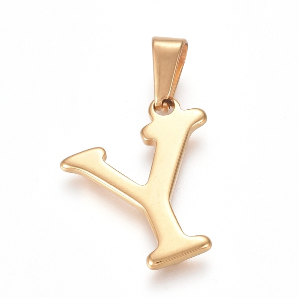 PandaHall 304 Stainless Steel Pendants, Golden, Initial Letter.Y, 20x17x1.8mm, Hole: 3x7mm 304 Stainless Steel Letter Y
PandaHall 304 Stainless Steel Pendants, Golden, Initial Letter.Y, 20x17x1.8mm, Hole: 3x7mm 304 Stainless Steel Letter Y