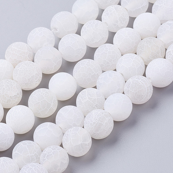 PandaHall Natural Crackle Agate Beads Strands, Dyed, Round, Grade A, White, 10mm, Hole: 1mm, about 39pcs/strand, 14.9 inch Crackle Agate...
PandaHall Natural Crackle Agate Beads Strands, Dyed, Round, Grade A, White, 10mm, Hole: 1mm, about 39pcs/strand, 14.9 inch Crackle Agate...