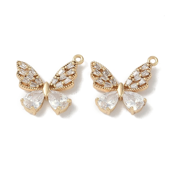 PandaHall Brass Micro Pave Clear Cubic Zirconia Pendants, Butterfly, Real 18K Gold Plated, 16.5x19x3.5mm, Hole: 1.4mm Brass+Cubic Zirconia...
PandaHall Brass Micro Pave Clear Cubic Zirconia Pendants, Butterfly, Real 18K Gold Plated, 16.5x19x3.5mm, Hole: 1.4mm Brass+Cubic Zirconia...