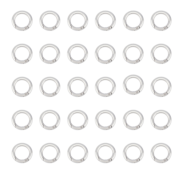 PandaHall HOBBIESAY 30Pcs Zinc Alloy Spring Gate Rings, O Rings, Stainless Steel Color, 6 Gauge, 25x4mm, Inner Diameter: 16.5mm Alloy
PandaHall HOBBIESAY 30Pcs Zinc Alloy Spring Gate Rings, O Rings, Stainless Steel Color, 6 Gauge, 25x4mm, Inner Diameter: 16.5mm Alloy