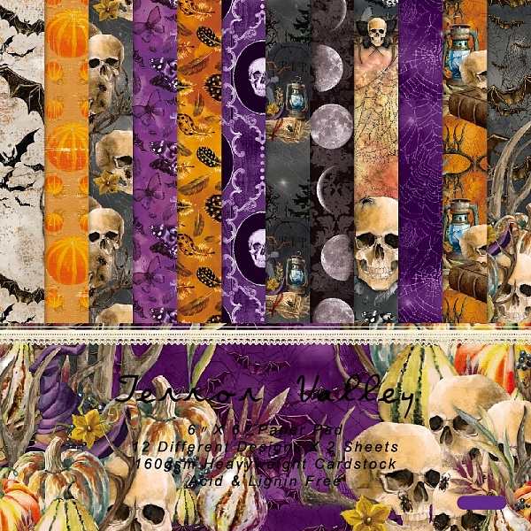 PandaHall Halloween Theme Scrapbook Paper, for DIY Album Scrapbook, Background Paper, Diary Decoration, Colorful, 152x152mm, 12 style...
PandaHall Halloween Theme Scrapbook Paper, for DIY Album Scrapbook, Background Paper, Diary Decoration, Colorful, 152x152mm, 12 style...