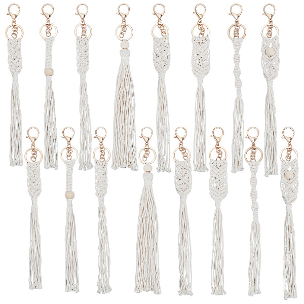 PandaHall Cotton Knitting Tassel with Wood Beads Keychains, with Iron Lobster Claw Clasps & Ring, Bisque, 27.4~30cm, 8pcs/set Cotton Mixed..., Orange
PandaHall Cotton Knitting Tassel with Wood Beads Keychains, with Iron Lobster Claw Clasps & Ring, Bisque, 27.4~30cm, 8pcs/set Cotton Mixed..., Orange