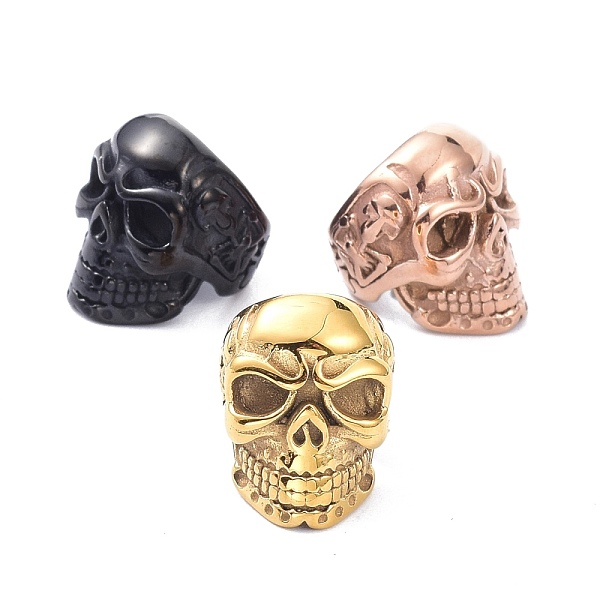 PandaHall Ion Plating(IP) 304 Stainless Steel Beads, Skull, Mixed Color, 16x12x14.5mm, Hole: 8mm 304 Stainless Steel Skull
PandaHall Ion Plating(IP) 304 Stainless Steel Beads, Skull, Mixed Color, 16x12x14.5mm, Hole: 8mm 304 Stainless Steel Skull