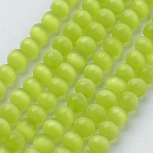 PandaHall Cat Eye Beads, Round, Yellow Green, 6mm, Hole: 1mm, about 66pcs/strand, 15.5 inch Glass Round Green
PandaHall Cat Eye Beads, Round, Yellow Green, 6mm, Hole: 1mm, about 66pcs/strand, 15.5 inch Glass Round Green