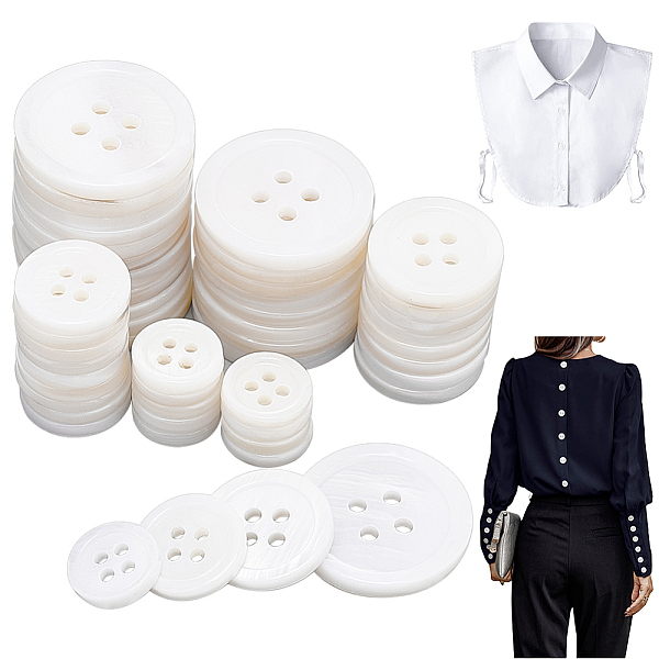 PandaHall 120Pcs 4 Style 4-Hole Natural Shell Buttons, Flat Round, Floral White, 10~20x2mm, Hole: 1.5~1.8mm, 30pcs/style Shell Flat Round
PandaHall 120Pcs 4 Style 4-Hole Natural Shell Buttons, Flat Round, Floral White, 10~20x2mm, Hole: 1.5~1.8mm, 30pcs/style Shell Flat Round